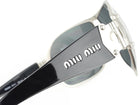 Miu Miu Vintage Black and Silvertone Metal Frame Sunglasses SMU60G