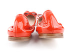 Miu Miu Red Patent Ruched Bow Ballerina Flats - 39