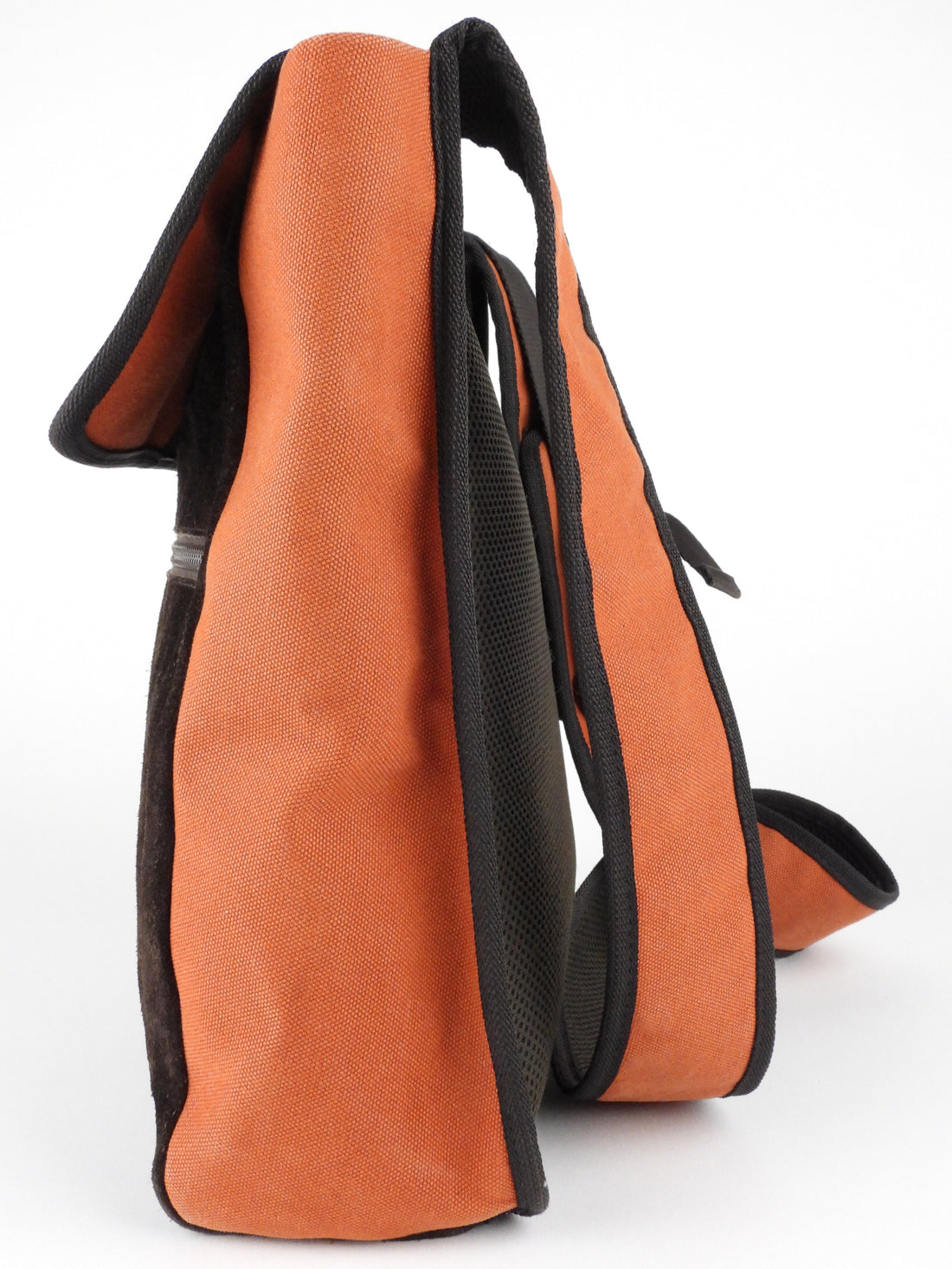 Miu Miu 1999 Vintage Brown Suede and Orange Nylon Shoulder Bag – I MISS YOU  VINTAGE