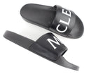 Moncler Black and White Logo Slide Sandals - 40