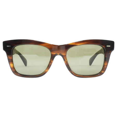Oliver Peoples Brown Havana Square Acetate Kasdan Sunglasses OV5542SU