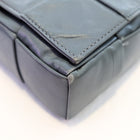 Bottega Veneta Grey Leather Woven Cassette Bag