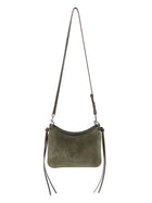 Phoebe Philo Dark Olive Green Small Gig Suede Shoulder Bag