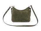 Phoebe Philo Dark Olive Green Small Gig Suede Shoulder Bag
