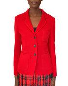 Gucci 2024 Red Wool Tailored Jacket - 42 / US 6