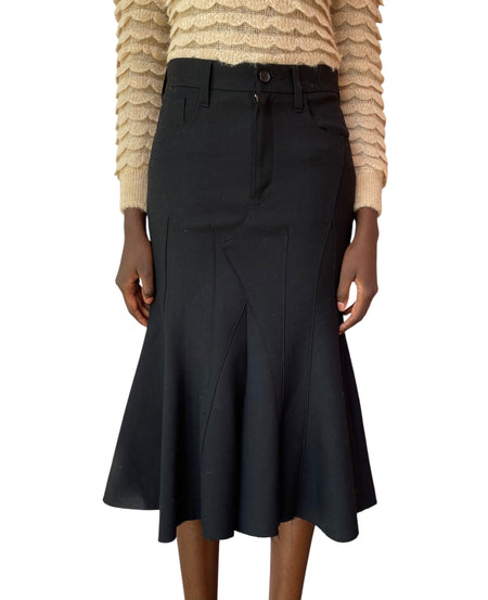 Junya Watanabe Black Wool Mermaid Skirt - XS / S