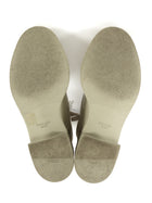 Prada Beige Re-Nylon Leather Metal Triangle Logo Combo Desert Boot - 39