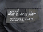 Prada Linea Rossa Black Felted Wool and Mohair Nylon Panelled A Line Midi Skirt - 42