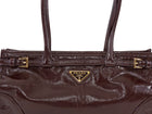 Prada Brown Medium Leather Bonnie Shoulder Bag Medium