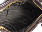 Prada Brown Medium Leather Bonnie Shoulder Bag Medium