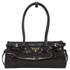 Prada Brown Medium Leather Bonnie Shoulder Bag Medium