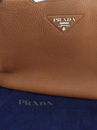 Prada Tan Brown Vitello Daino Leather Tote