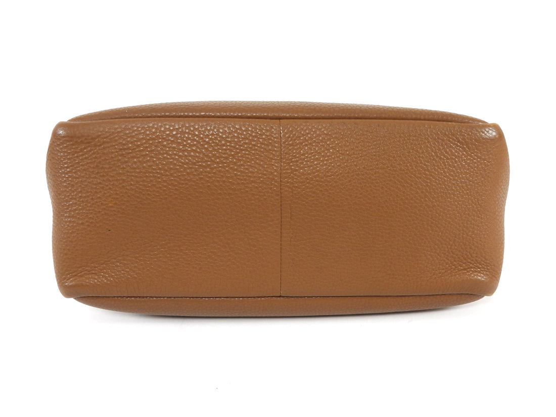 Prada Tan Brown Vitello Daino Leather Tote