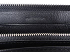 Prada Black Tessuto Nylon and Saffiano Leather Large Travel Organizer Zip Wallet