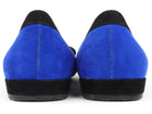 Prada Blue and Black Suede Leather Pointy Toe Flats - 39.5