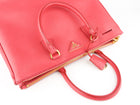 Prada Pink Saffiano Leather Large Galleria Double Zip Tote
