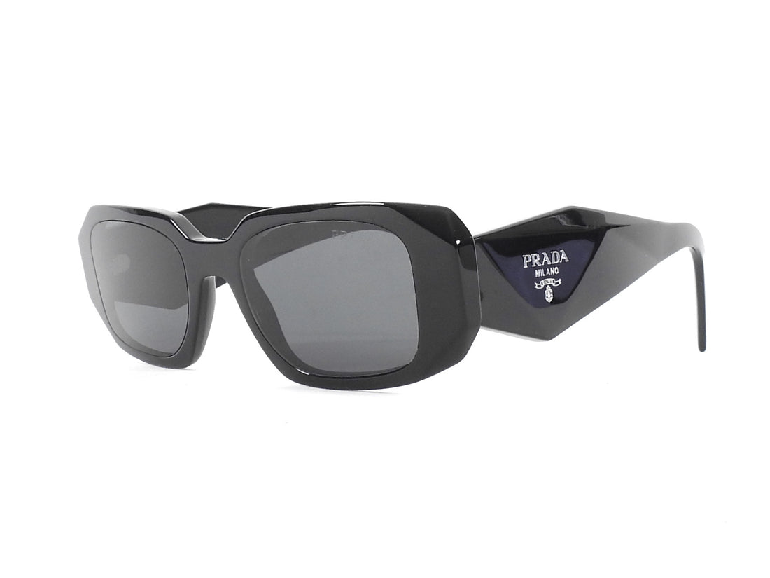 Prada Black Acetate Symbole Sunglasses SPR 17W
