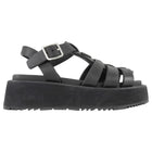 Prada Black Leather Fisherman Platform Sandals - 6/7