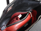 Prada Black Saffiano Leather Twin Turnlock Double Bag