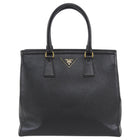 Prada Black Saffiano Leather Top Handle Tote Bag