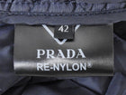 Prada Re-Nylon Navy and Brown Corduroy Padded Snap Field Jacket - IT 42 / 6