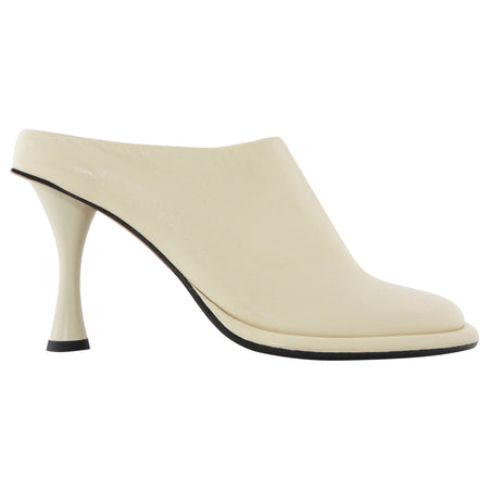Proenza Schouler Ivory Leather Boyd High Heel Mules - 37.5