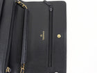 Chanel Black Caviar Leather CC Classic Wallet on Chain GHW