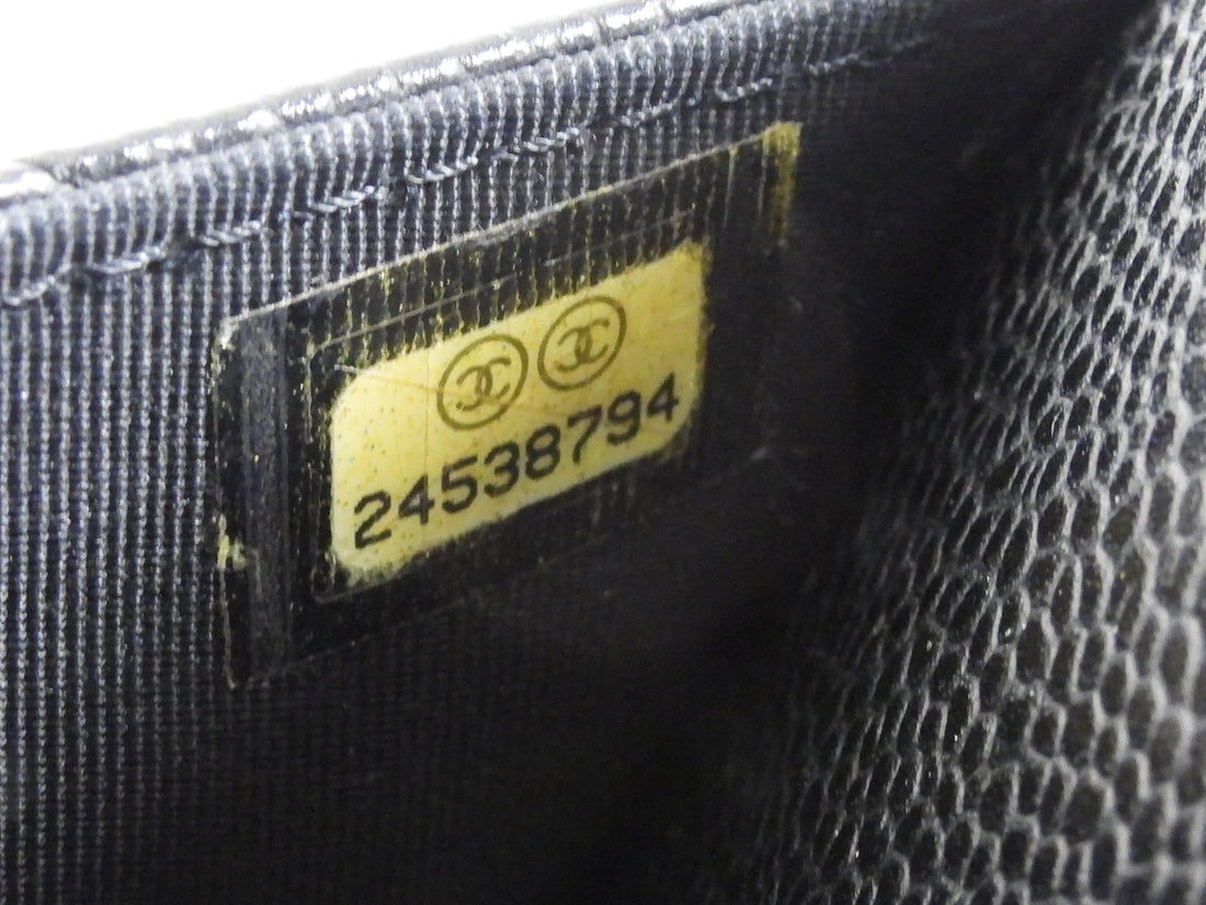 Chanel Black Caviar Leather CC Classic Wallet on Chain GHW