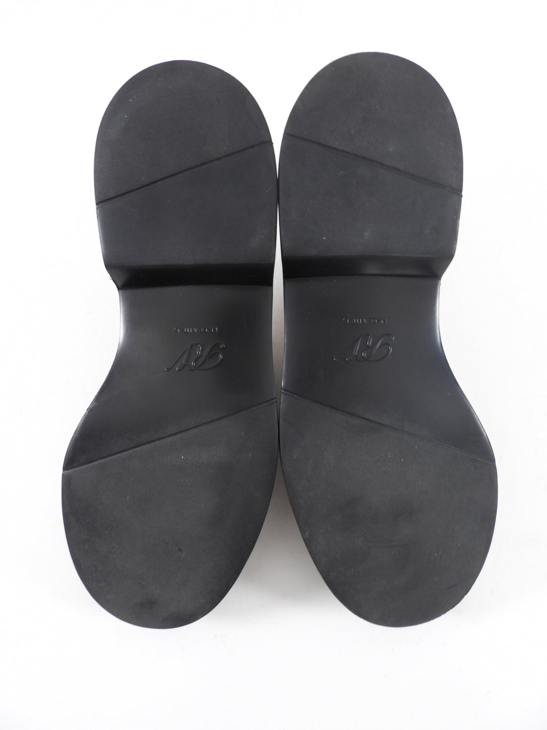 Roger Vivier Black Glossed Leather Viv Rangers Buckle Loafers - 39.5