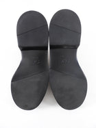 Roger Vivier Black Glossed Leather Viv Rangers Buckle Loafers - 39.5