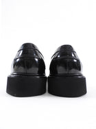 Roger Vivier Black Glossed Leather Viv Rangers Buckle Loafers - 39.5