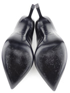 Saint Laurent Black Leather Anja Stiletto Heel Pumps - 36