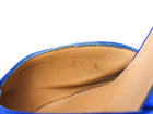Salvatore Ferragamo Blue Suede Leather Bow Detail Carolyn Pumps - 7.5
