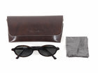 Shevoke Brown Rowa Dark Tortoise Oval Sunglasses