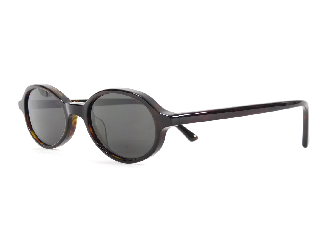 Shevoke Brown Rowa Dark Tortoise Oval Sunglasses