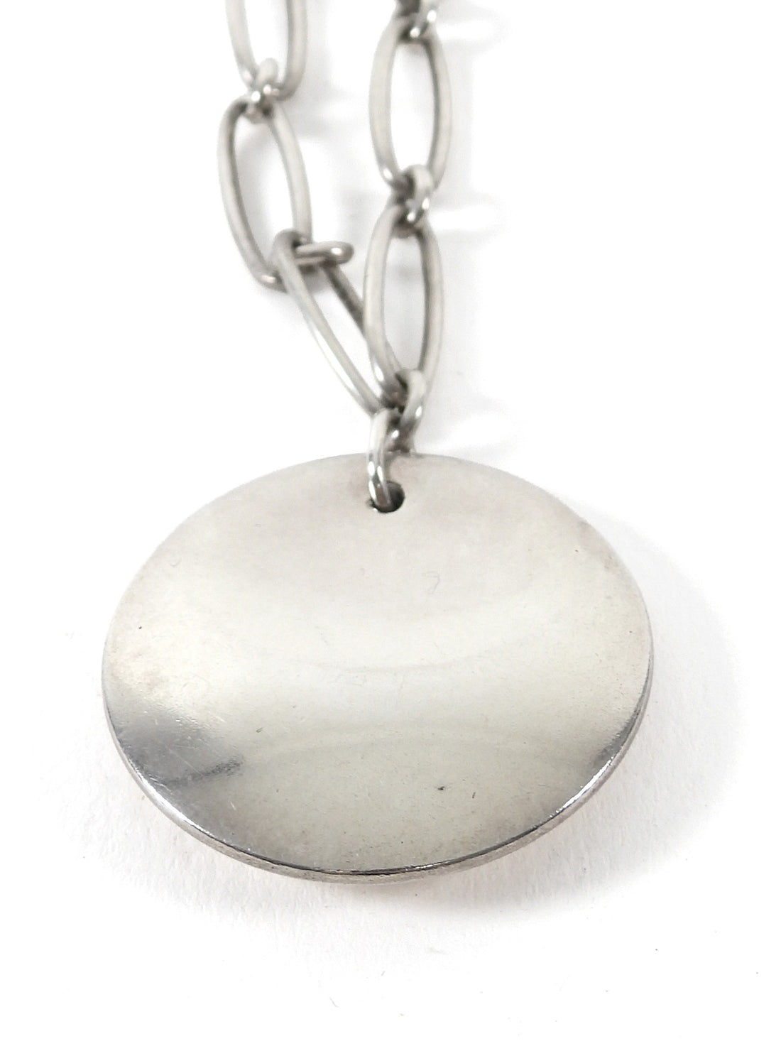 Tiffany & Co. Silver x Elsa Peretti Sterling Silver Round Pendant Necklace