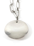 Tiffany & Co. Silver x Elsa Peretti Sterling Silver Round Pendant Necklace