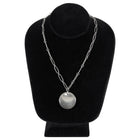 Tiffany & Co. Silver x Elsa Peretti Sterling Silver Round Pendant Necklace