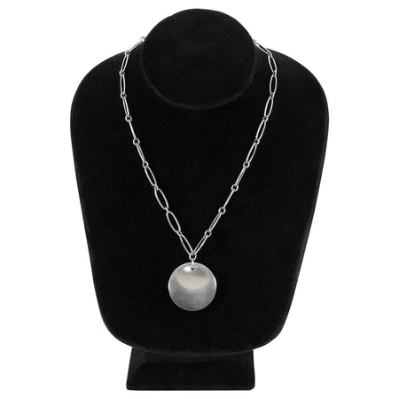 Tiffany & Co. Silver x Elsa Peretti Sterling Silver Round Pendant Necklace