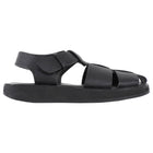 The Row Fisherman Leather Sandals Black - 37