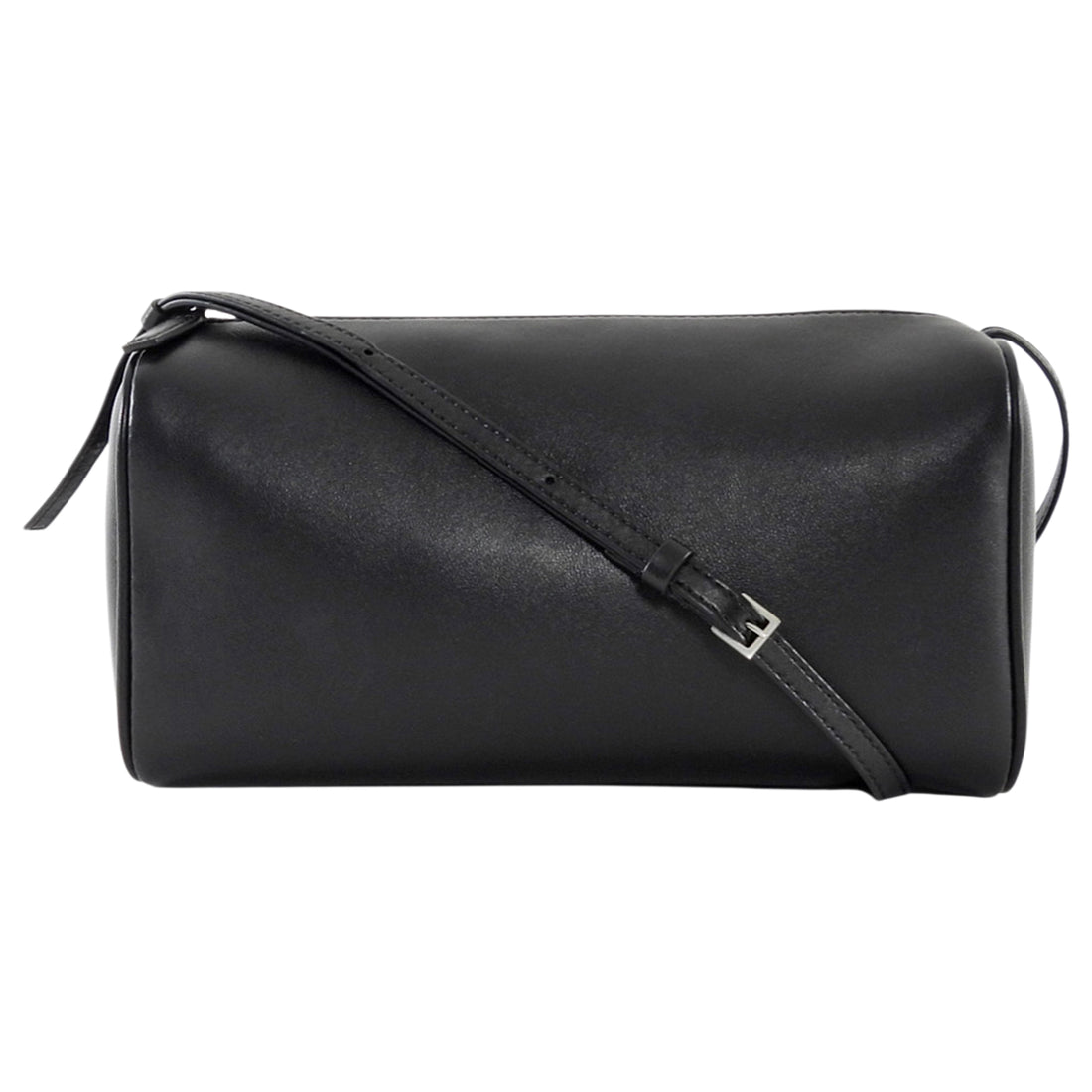 The Row Black Lambskin Leather 90's Leather Shoulder Bag Mini 21cm