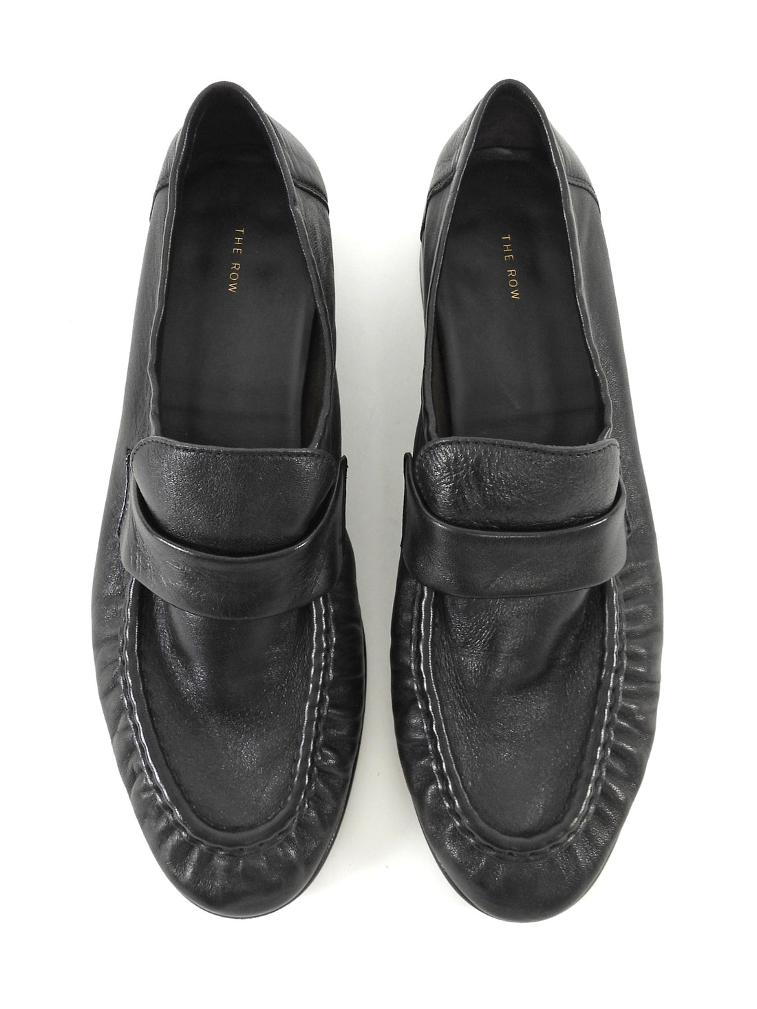 The Row Black Soft Leather Loafers 36.5