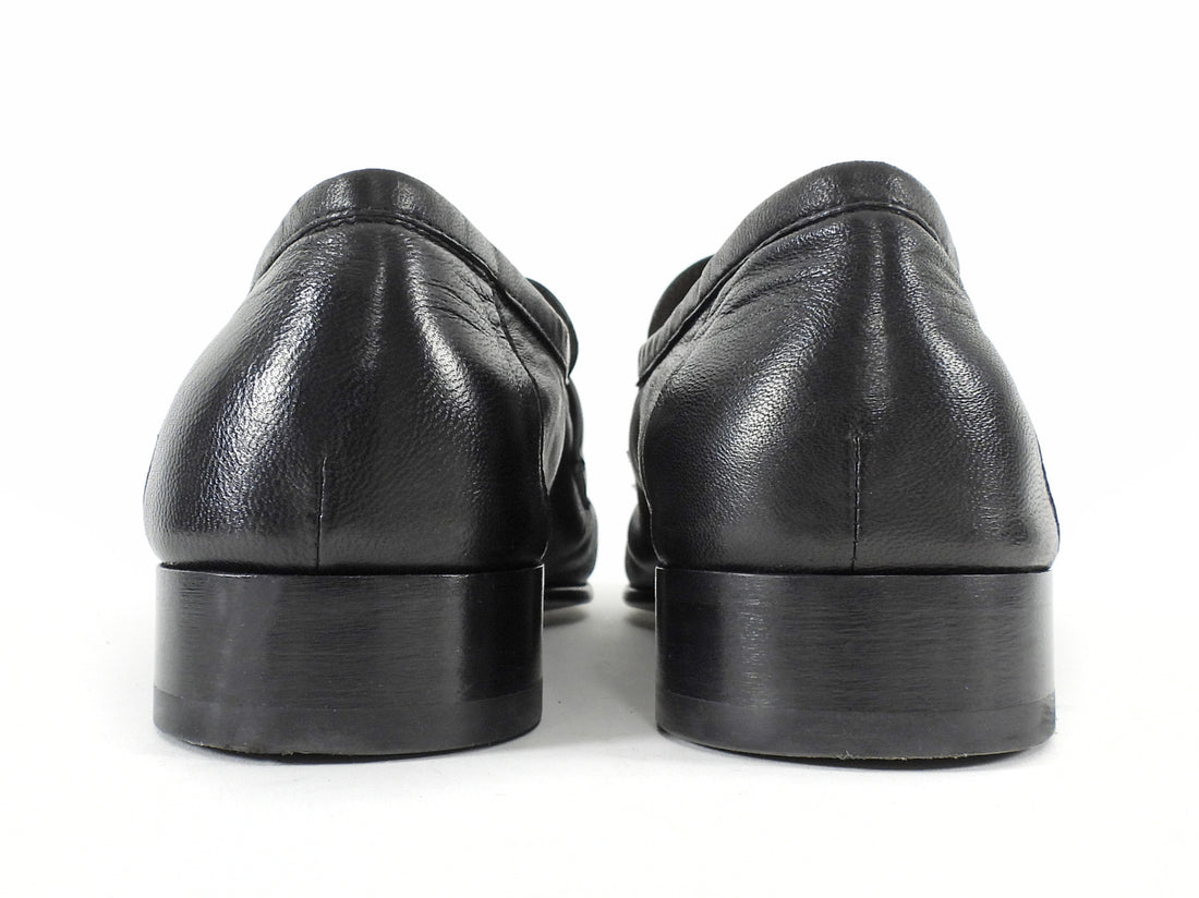 The Row Black Soft Leather Loafers 36.5
