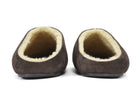 The Row Hudson Dark Brown Suede Shearling Slipper Shoes - 37.5 (fits like 7)