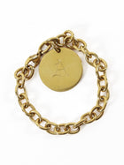Tiffany & Co. Yellow Gold 18k Yellow Gold Round Circle Tag Bracelet - 6