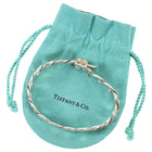 Tiffany  Co. Silver Two Tone Curb Link Chain Bracelet