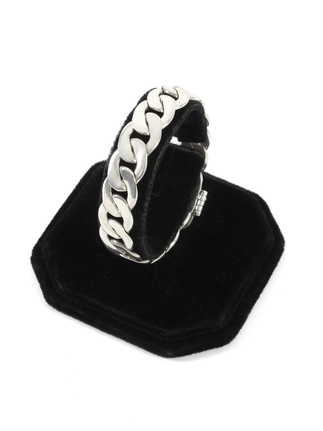 Tiffany  Co. Silver Two Tone Curb Link Chain Bracelet