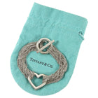 Tiffany  Co. Silver Sterling Silver Toggle Heart Multi Chain Bracelet
