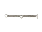 Tiffany  Co. Silver Sterling Silver Toggle Heart Multi Chain Bracelet