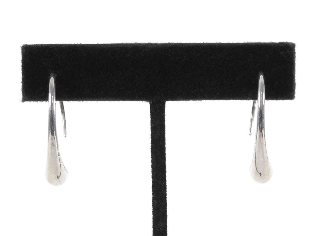 Tiffany & Co. Silver Tear Drop Elsa Peretti Earrings
